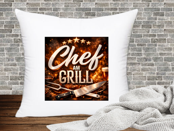 Chef am Grill - Kissenhülle Grillen