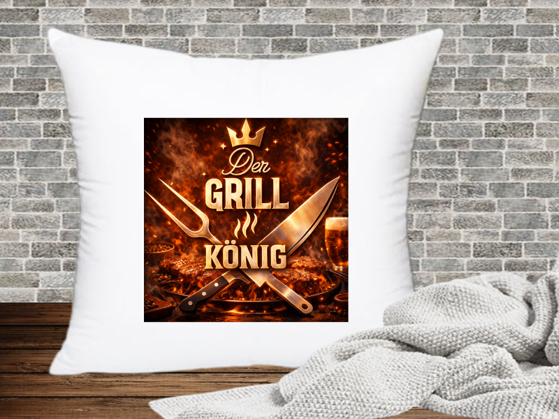 Der Grill König - Kissenhülle Grillen