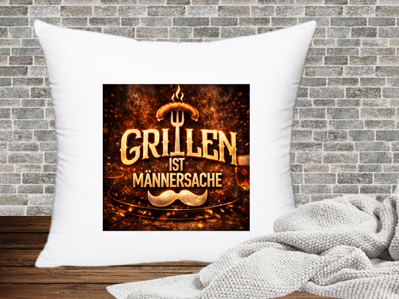 Grillen ist Männersache - Kissenhülle Grillen