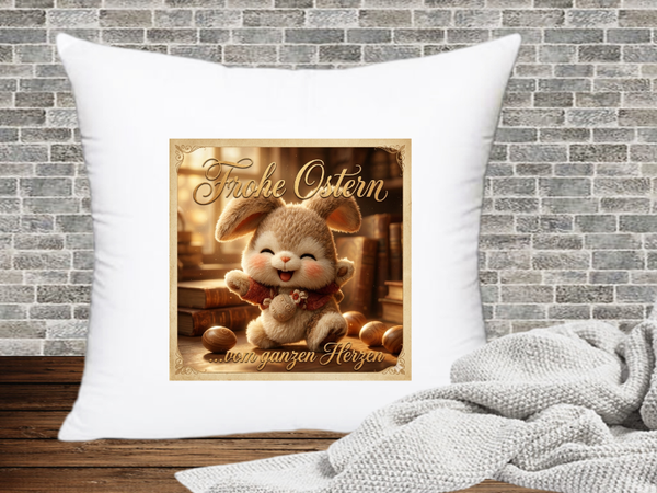Frohe Ostern …vom ganzen Herzen - Kissenhülle Ostern