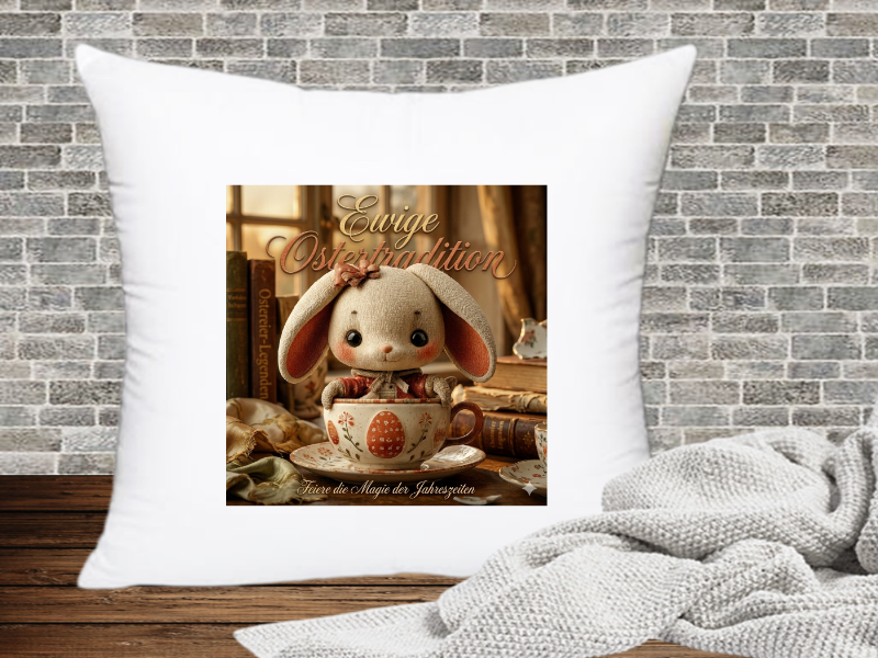 Ewige Ostertradition Feiere die Magie der Jahreszeit - Kissenhülle Ostern