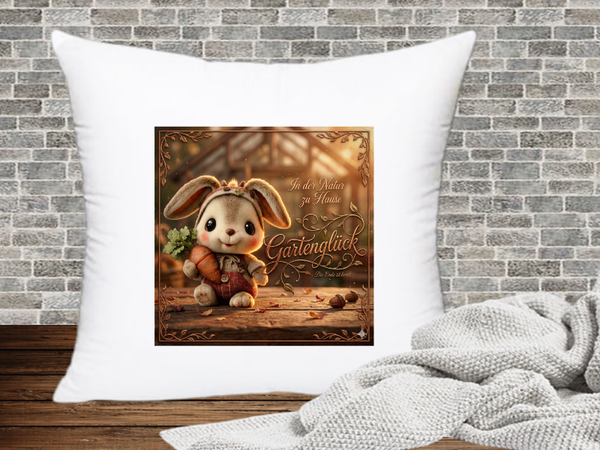 In der Natur zu Hause Gartenglück Die Ernte ist breit - Kissenhülle Hase