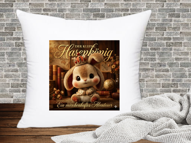 Der Kleine Hasenkönig. Ein märchenhaftes Abenteuer - Kissenhülle Hase
