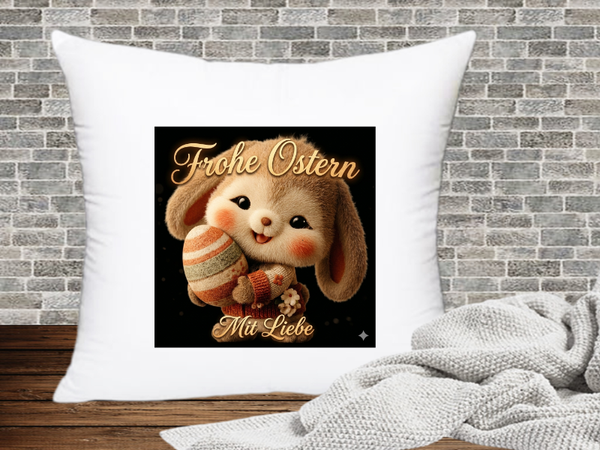 Frohe Ostern mit Liebe - Kissenhülle Ostern