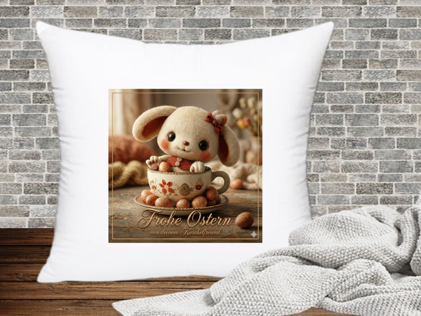 Frohe Ostern von deinem Kuschelfreund - Kissenhülle Ostern