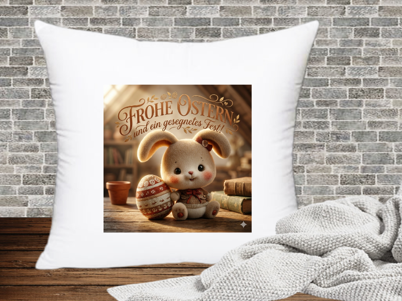 Frohe Ostern und ein gesegnetes Fest! - Kissenhülle Ostern