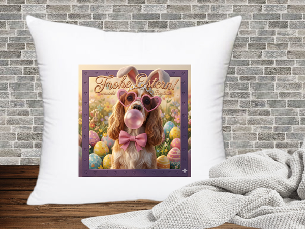 Frohe Ostern! Wünscht Begleiter - Kissenhülle Ostern