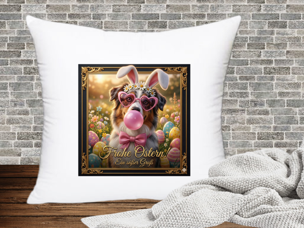 Frohe Ostern! Ein süßer Gruß - Kissenhülle Ostern