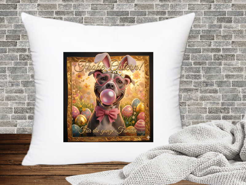 Frohe Ostern! Für die ganze Familie - Kissenhülle Ostern