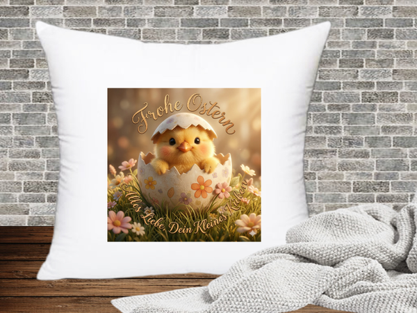 Frohe Ostern Alles Liebe, dein kleines Küken - Kissenhülle Ostern