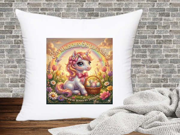 Ein magisches Osterwunder Feiern wir die Wunder des Frühlings - Kissenhülle Ostern