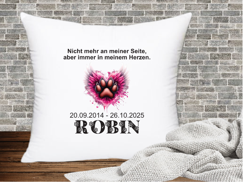 Nicht mehr an meiner Seite, aber immer in meinem Herzen. - Trauer Hund