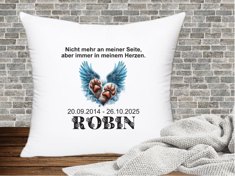 Nicht mehr an meiner Seite, aber immer in meinem Herzen. - Trauer Hund