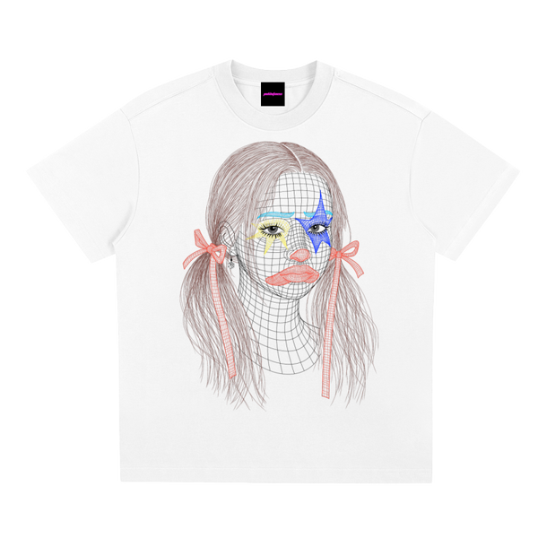 Clown Girl Wireframe Quick-Dry Cooling Unisex T-Shirt