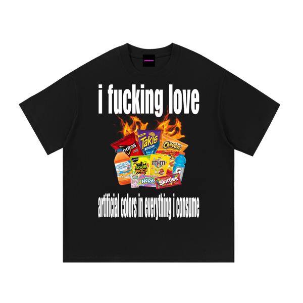I Love Food Dyes Unisex 100% Cotton T-Shirt