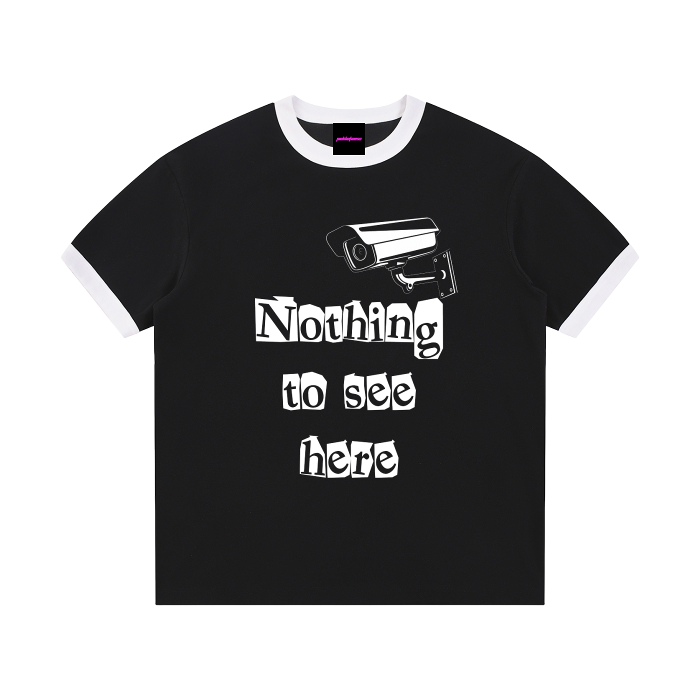 Nothing To See Here Ribbed Crewneck Unisex T-Shirt