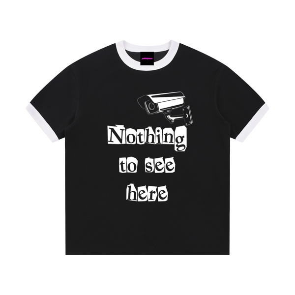 Nothing To See Here Ribbed Crewneck Unisex T-Shirt
