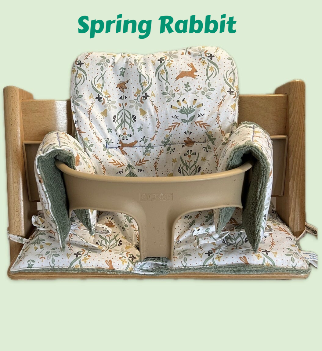 Coussin Chaise Haute Tripp Trapp Stokke - Spring Rabbit