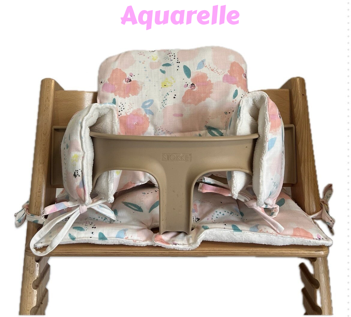 Coussin Chaise Haute Tripp Trapp Stokke - Aquarelle