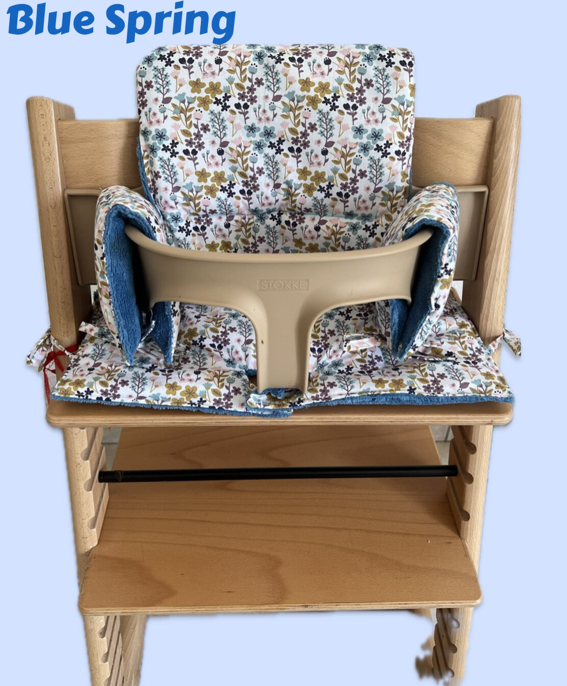 Coussin Chaise Haute Tripp Trapp Stokke - Blue Spring