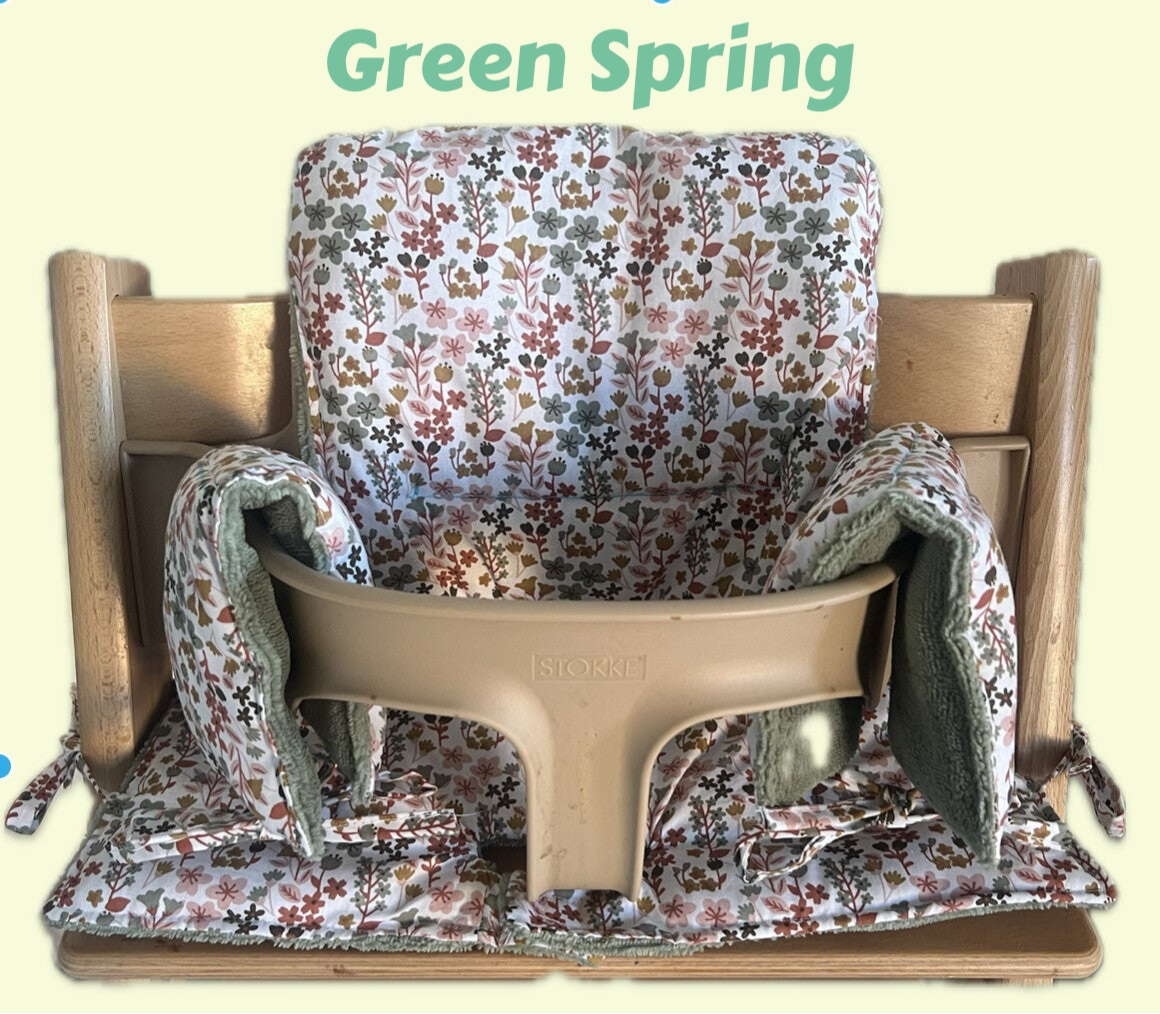 Coussin Chaise Haute Tripp Trapp Stokke - Green Spring