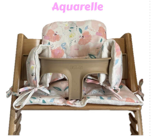 Coussin Chaise Haute Tripp Trapp Stokke - Aquarelle