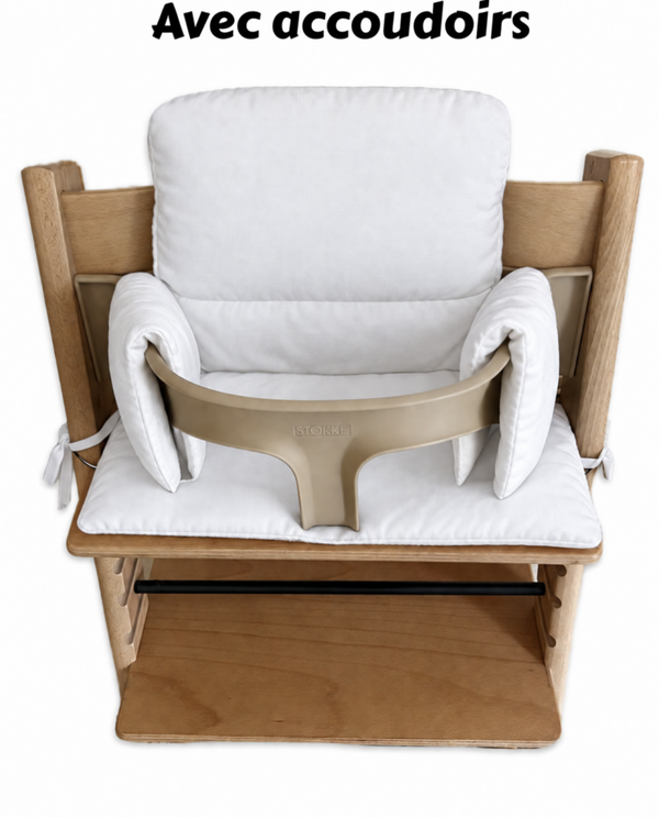 Coussin Imperméable Chaise Haute Tripp Trapp Stokke - Perso Accoudoirs 3 (Enduit)