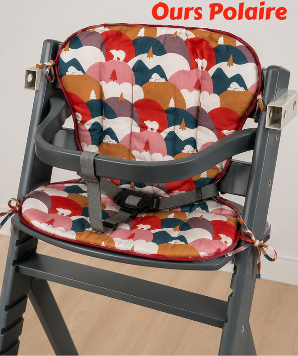 Coussin Chaise Haute Timba BébéConfort - Ours Polaire