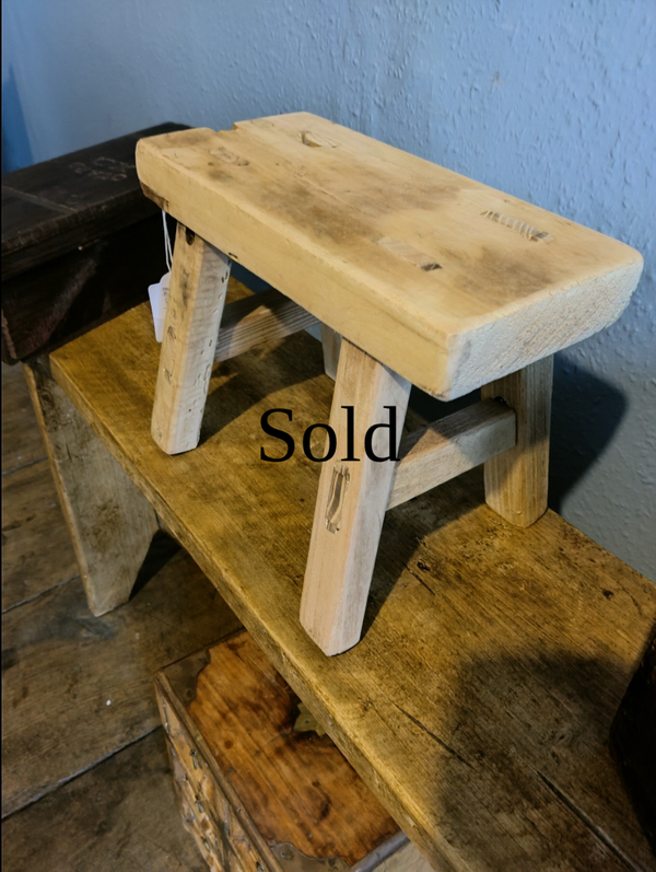 Rustic Pine Milking Stool