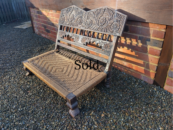 Antique Indian Low Chair