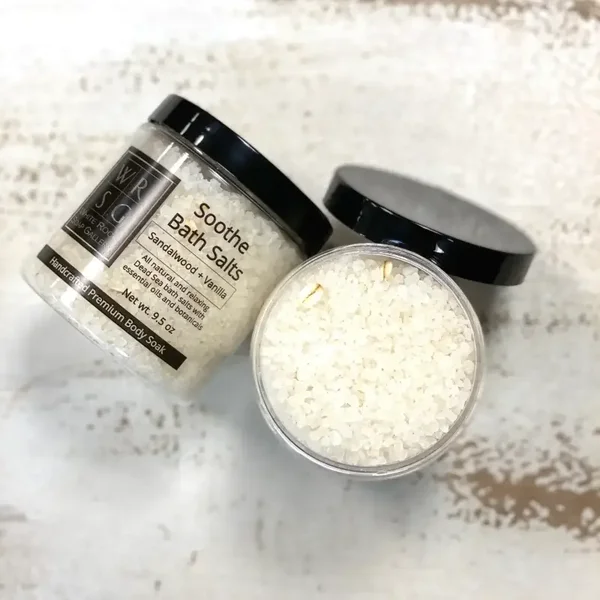 Soothe - Sandalwood + Vanilla 9.5 oz Dead Sea Bath Salts