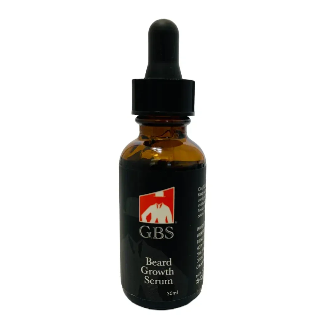Men's Beard Natural Hair Growth Serum with Biotin 1 oz
