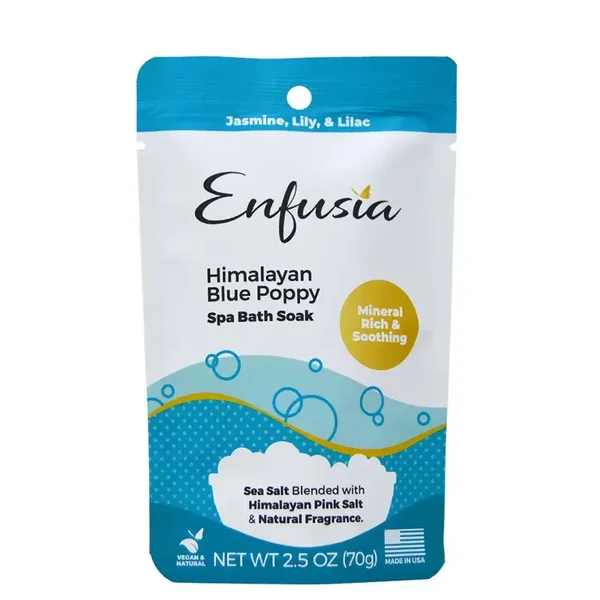 Spa Bath Soak 2.5 oz - Himalayan Blue Poppy