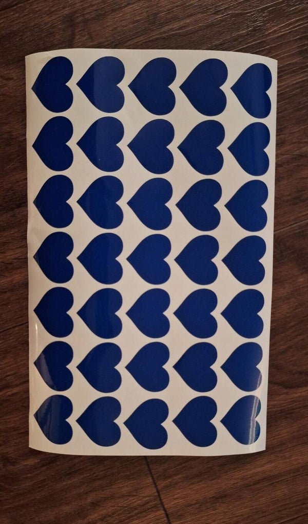 Raamstickers hartjes Spekzullekes (herbruikbaar)