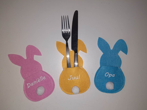 Bestekhouder Pasen met naam