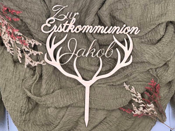 Topper Erstkommunion - Hirsch