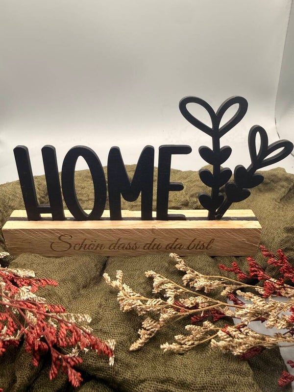 Klötzchen - Home schön dass, du da bist