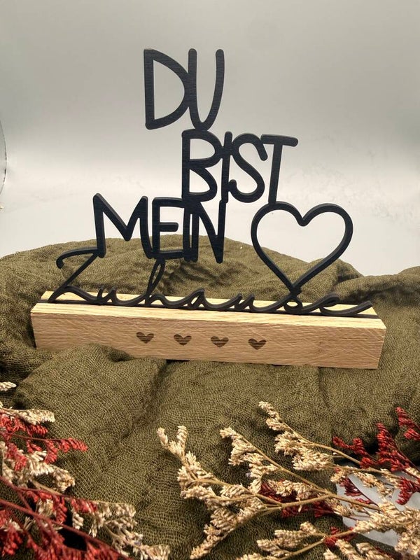 Klötzchen- Du bist mein Zuhause