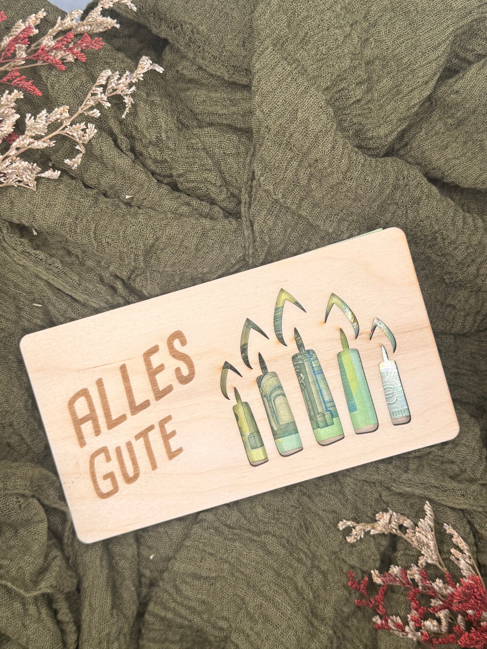 Kreatives Geldgeschenk aus Holz