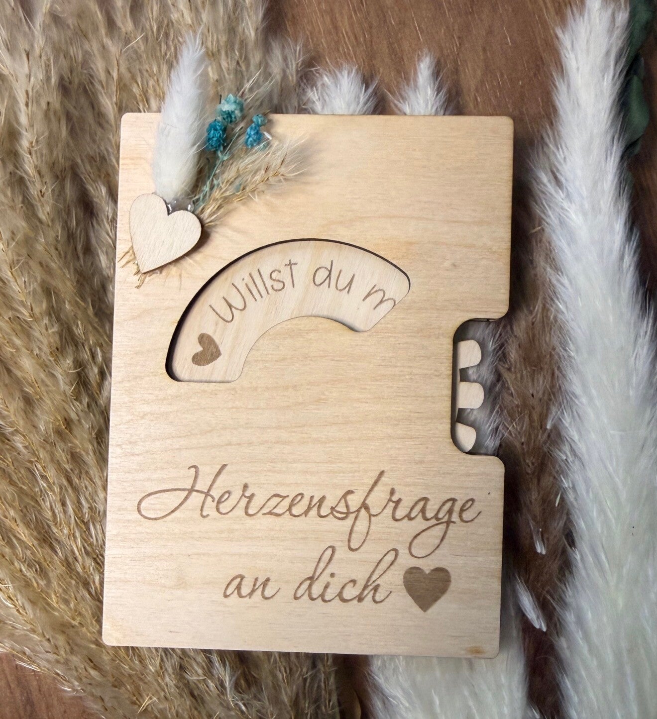 Holzkarte - Patenfrage/ Herzensfrage an dich