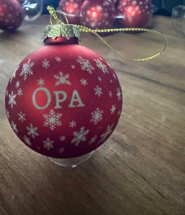 Personalisierte Weihnachtskugel