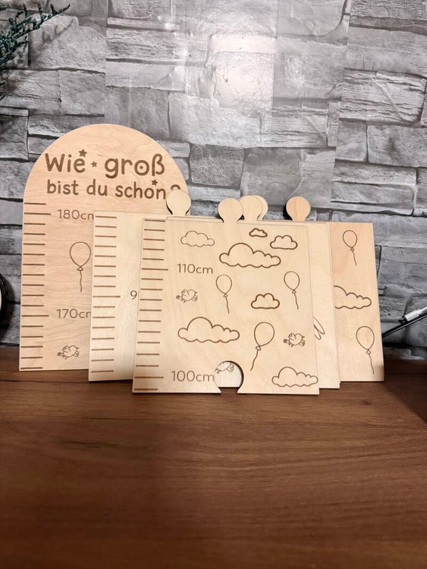 Kinder Messlatte aus Holz