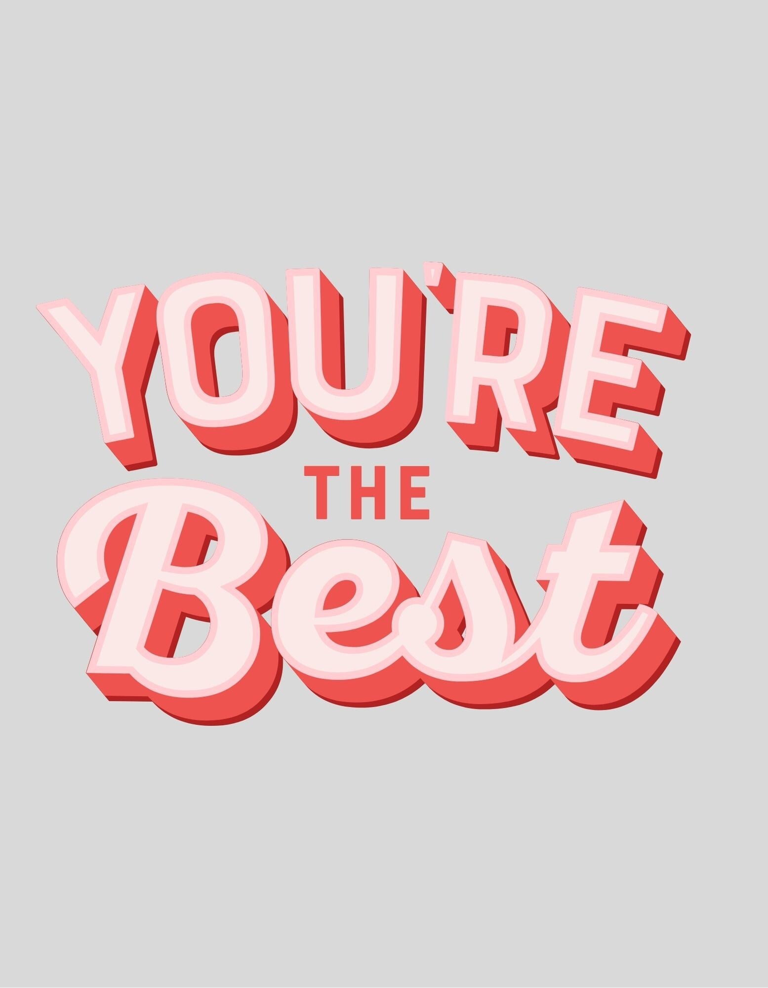 strijkapplicatie: "you're the best"