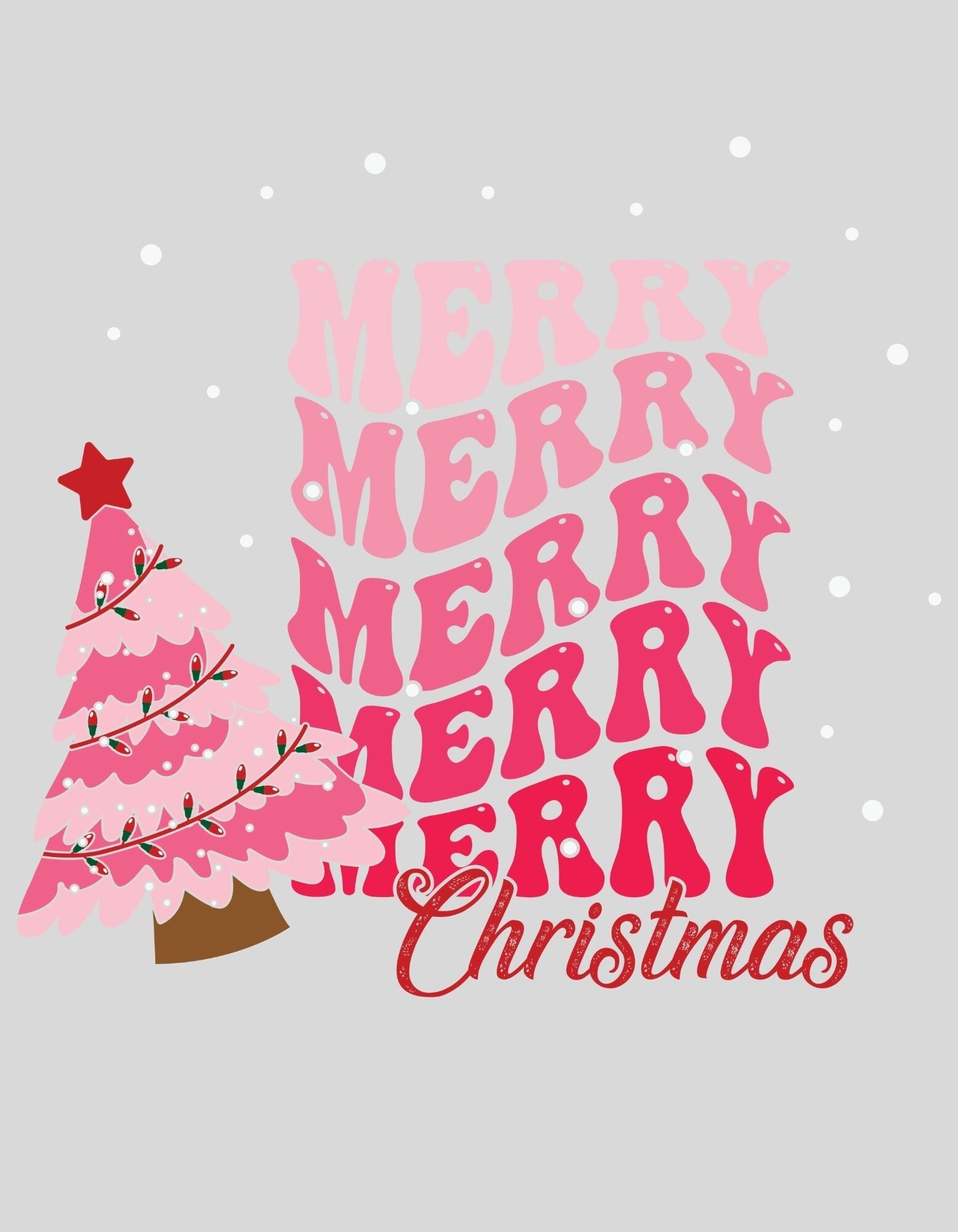 strijkapplicatie: "merry, merry, merry Christmas"