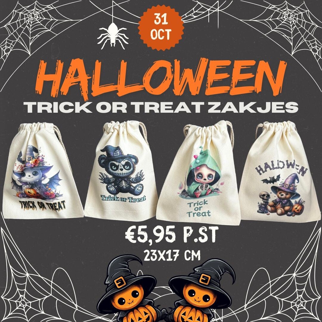 Halloween zakjes bedrukt