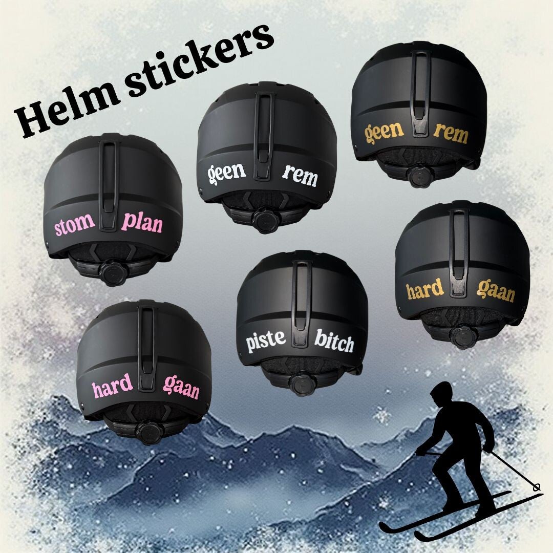 ski helm stickers