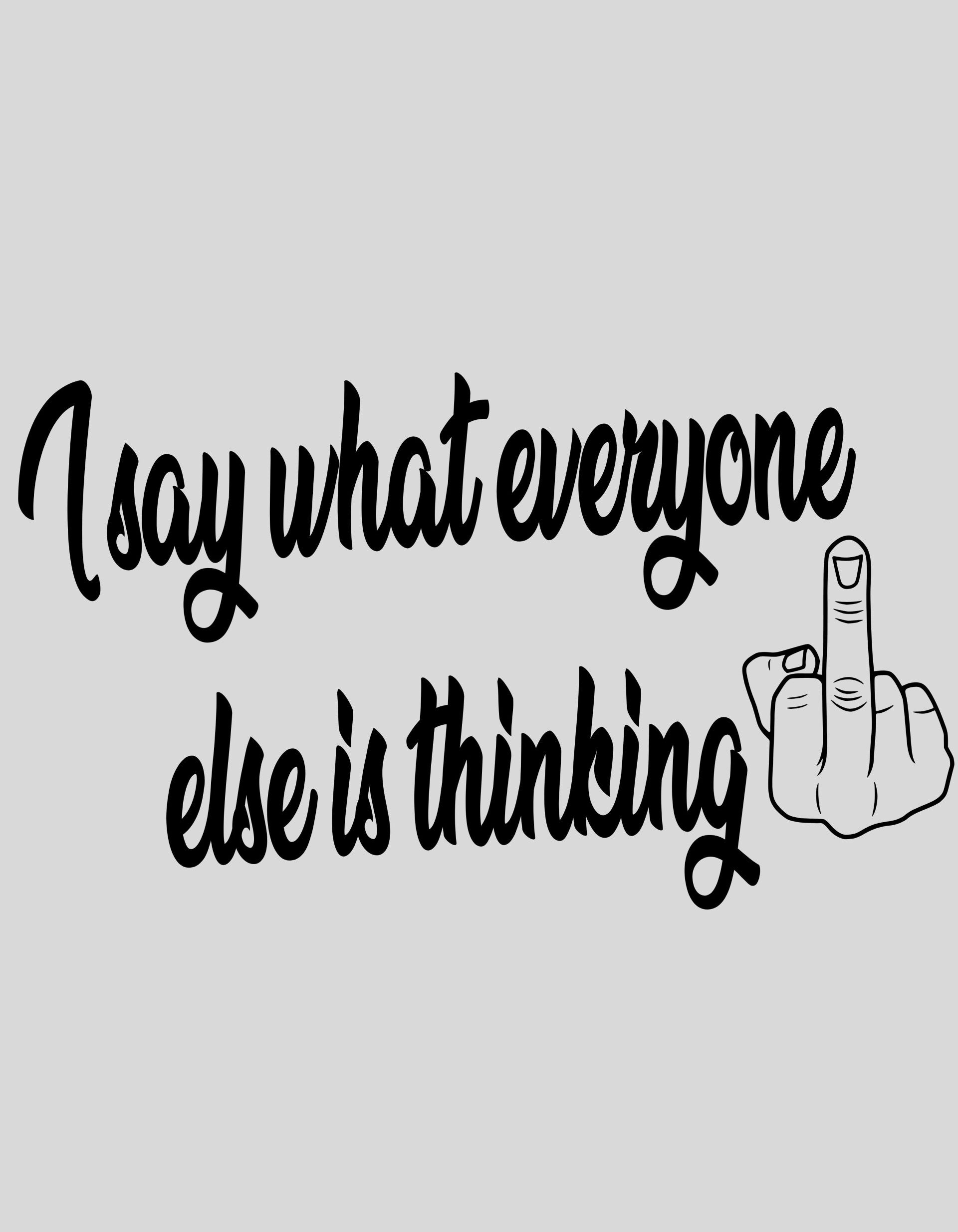 Strijkapplicatie: "I say what everyone else is thinking"