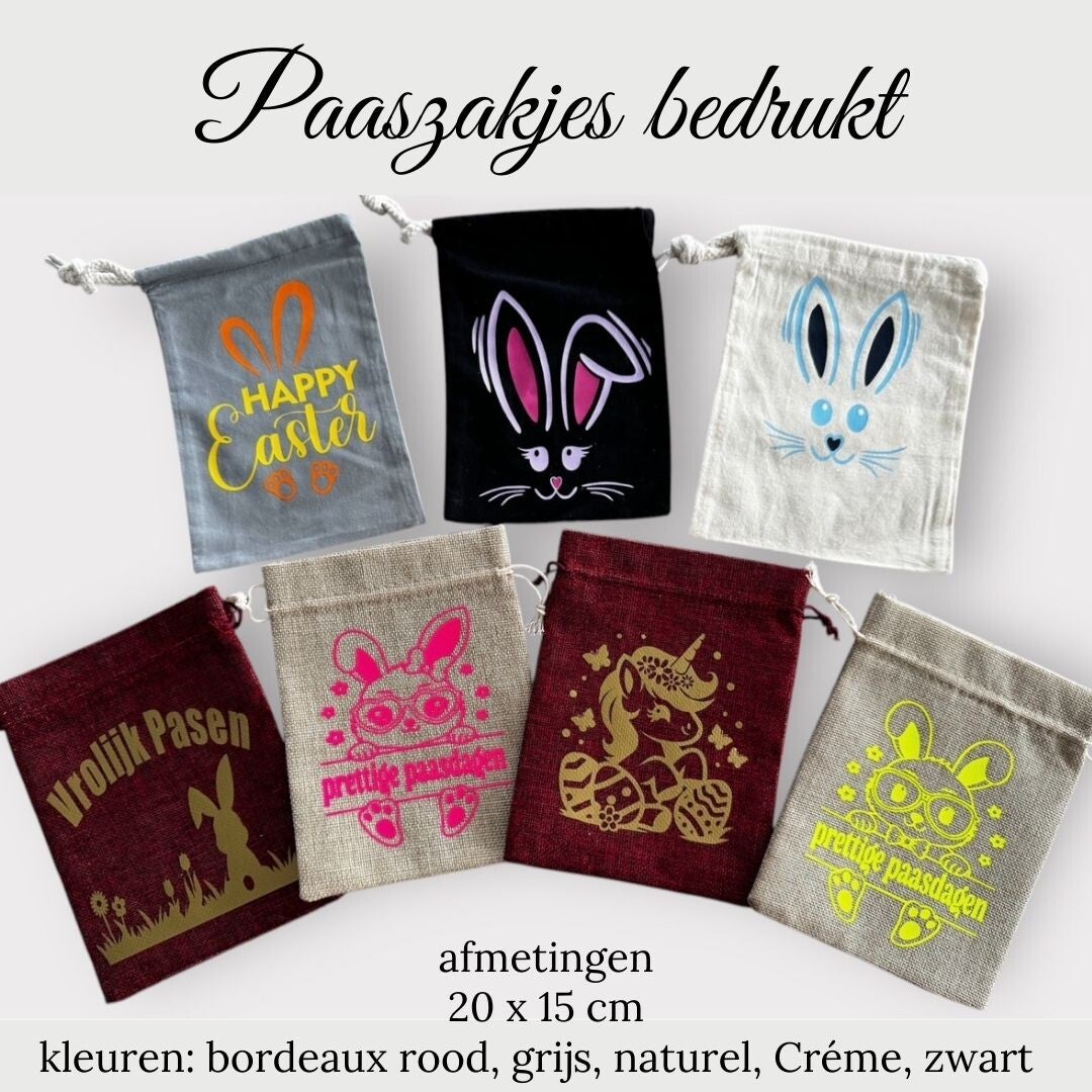 Paaseieren zakjes (met naam)