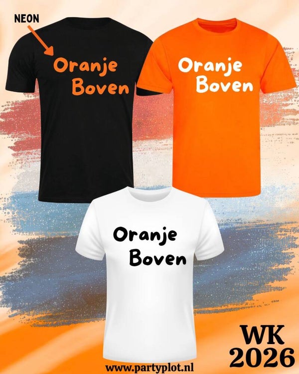 WK shirt: "Oranje boven"