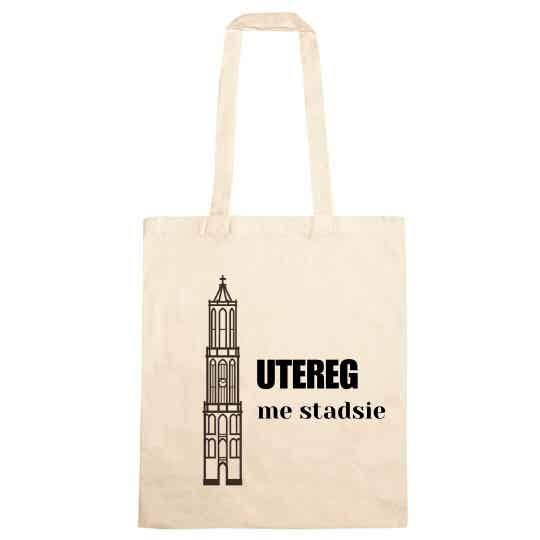 Katoenen tas: "Utereg me stadsie"